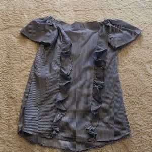 Seersucker mini dress